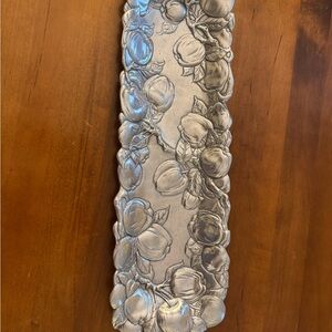 Elegant Cast Aluminum Floral Tray